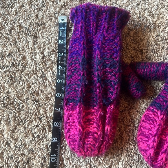 3/$20 Pink and purple knit Mittens - Picture 7 of 8